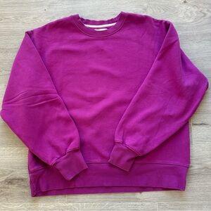 TNA Purple Violet Cozy Fleece Sweatshirt | Size 2 (M/L)